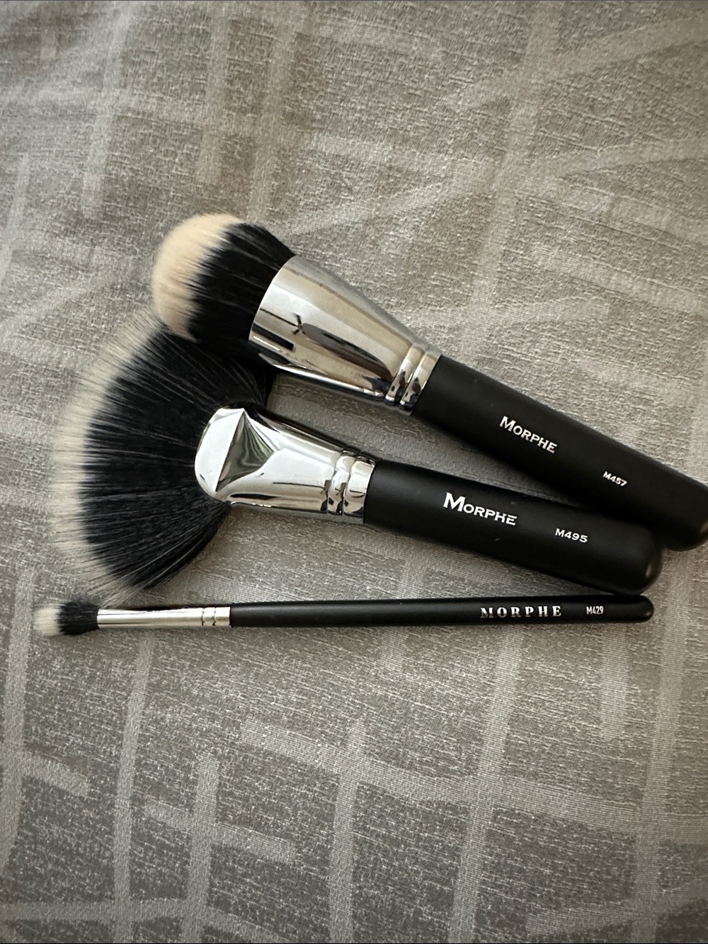 Morphe Black & White Face and Eye Brush Trio